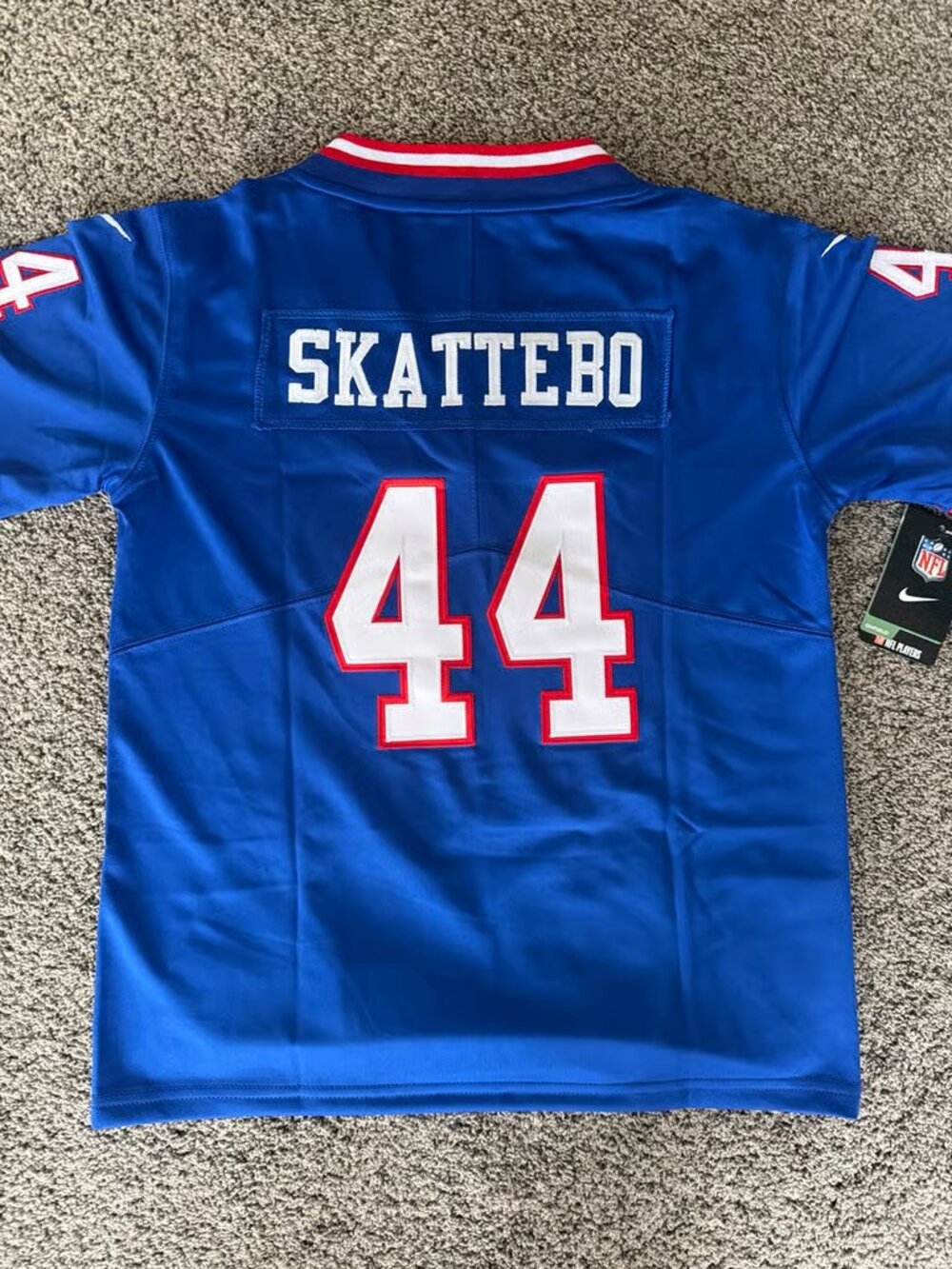 Cam Skattebo Stitched Jersey Blue Royal Vapor